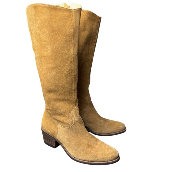 👢 Matisse Gunslinger Tan Suede Knee High Western Cowboy Boots 7.5 👢 - Picture 1 of 8